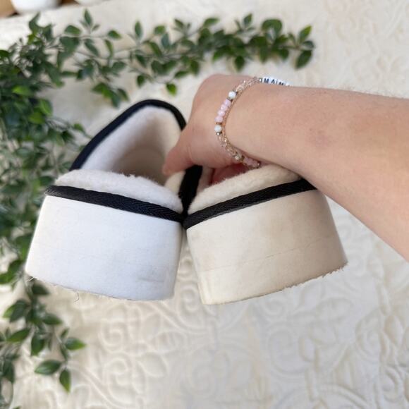 Anthropologie Maeve Puffy Platform Black Slippers Sz L - Picture 8 of 10